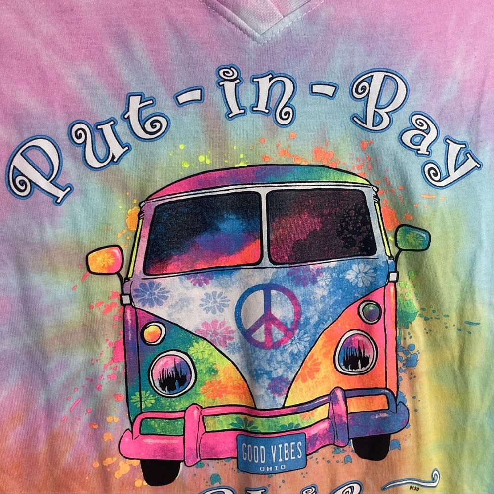 Tie Dye Volkswagen Hippe T-shirt - Picture 4 of 5